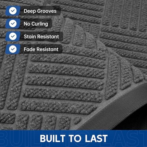 Durable Indoor Outdoor Door Mat, Non-Slip Backing, Stain and Fade Resistant - Image 3