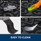 Smiry Front Door Mat Outside Entrance, Low Profile Rubber Doormat - Image 7