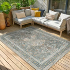 GENIMO 8x10 Outdoor Rug, Washable Quick Dry - Image 4