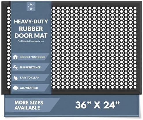 Barnyard Designs Heavy Duty Rubber Drainage Door Mat by BarnyardDesigns