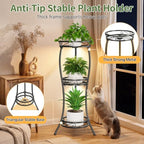 LASZOLA 3 Tiers Metal Corner Plant Stand Tall - Image 6