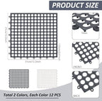 24Pcs 12"x12" Interlocking Floor Tiles - Image 2