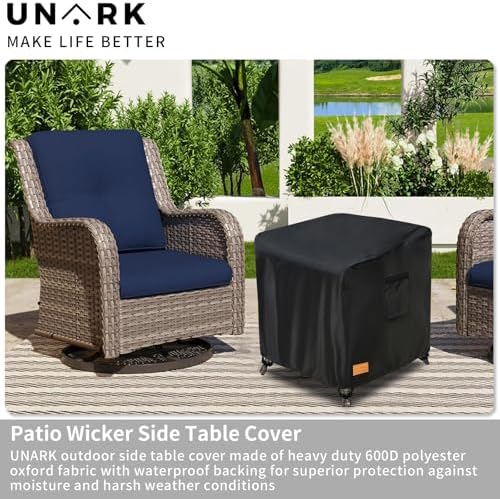 Patio Wicker Side Table Cover, Suitable - Image 5