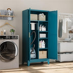 Bevivog 71" Metal Storage Cabinet, Tall Utility Closet Cabinet - Image 2