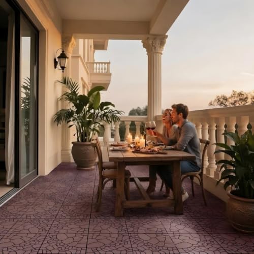 Plastic Interlocking Patio Deck Tiles - Image 5