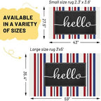 KILOCOCO 250th Anniversary Patriotic Striped Rug 3x5 ft - Image 2