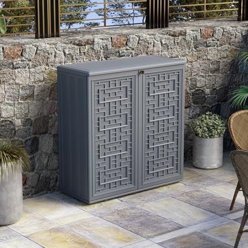 Mrosaa Indoor Outdoor Storage Cabinet Waterproof - Image 3