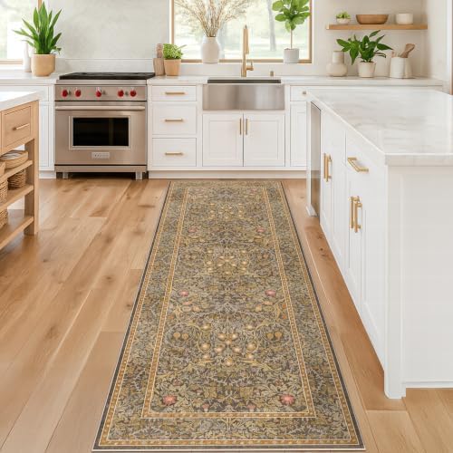 Brown 2'6" x 8' Runners for Hallways Non Slip, Long Rug Runner for Kitchen - Image 6