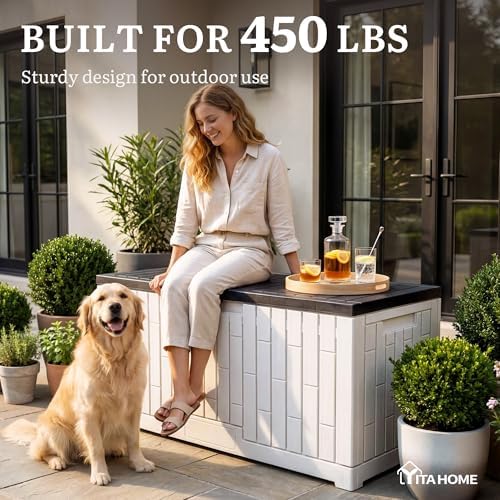YITAHOME 120 Gallon Outdoor Storage Deck Box - Image 2