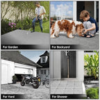 RITOLLO Modular Interlocking Cushion Drainage Floor Tiles, Yard -Gray - Image 7