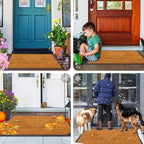 Smiry Front Door Mat Outside Entrance, Low Profile Rubber Doormat - Image 7