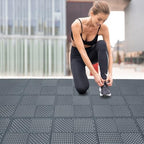 9 Pack Modular Interlocking Outdoor Shower Mat - Image 4