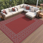 GENIMO Outdoor Rug, Waterproof Plastic Rugs by GENIMO