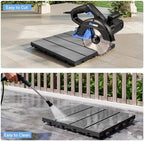 Interlocking Deck Tiles Outdoor Waterproof, Composite Patio Flooring - Image 6