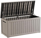 Outdoor Storage Box, 270 Gallon Waterproof Deck Box, Super-Sized Gas-Spring by GraceYourYard