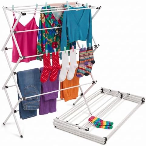 Honey-Can-Do Oversized Clothes Drying Rack, Extra-Wide 35", 50 lb by Honey-Can-Do