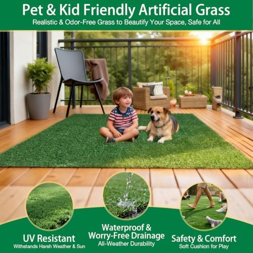 TOOKOO Artificial Grass Outdoor Rug - Image 5