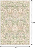 Beige Green 6x9 Washable Area Rugs - Image 2