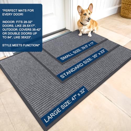 OLANLY Front Door Mat 59x30, Waterproof Heavy-Duty Indoor Outdoor Doormat - Image 2