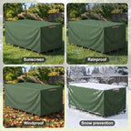 Patio Rectangular Table Chair Set Cover Waterproof 420D Heavy Duty Large - Image 3