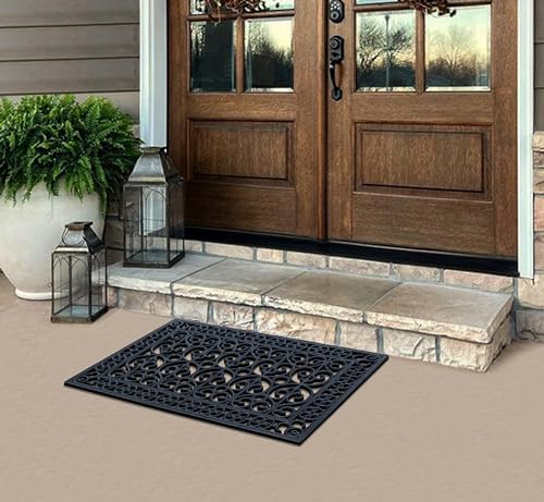 A1 Home Collections 9-LB Heavy Duty Rubber Doormat 24"×36" - Image 2