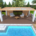44 Pack Interlocking Deck Tiles, 12x12 Inch Modern Plastic Outdoor Flooring - Image 6