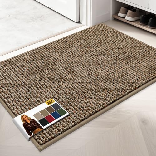 JSEI Dirt Trapper Door Mat 24" x 36", Non-Slip Washable Doormats by JSEI