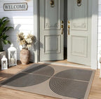 Lahome Modern Rainbow Easy Jute Rug, 3x5 Washable Rugs - Image 2