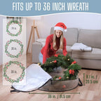 VENO 2 Pack Summer Wreath Storage Container, 36 Inch Clear Wreath Bag, - Image 2