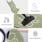 Smiry Dog Door Mat for Muddy Paws, Absorbent Non Slip Dirt Trapper - Image 6
