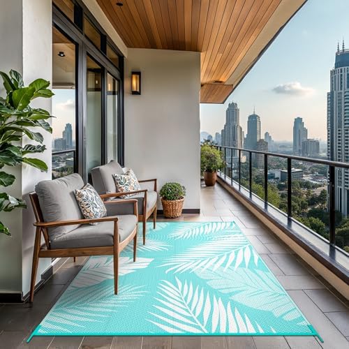GENIMO Outdoor Rug, Waterproof Plastic Rugs - Image 4