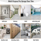 12 Pcs Drainage Mat Modular Interlocking Cushion 11.8" x 11.8" Garage Floor - Image 7