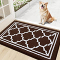 Buganda Indoor Door Mat, Dirt Resistant Doormat, Dark Brown by Buganda