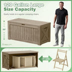 Greesum Outdoor Storage Box 120 Gallon Storage Bin - Image 4