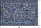 Navy Blue Washable 2x3 Entry Rug - Image 2
