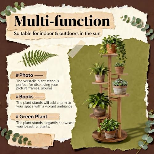 GEEBOBO 5 Tiered Tall Plant Stand - Image 4