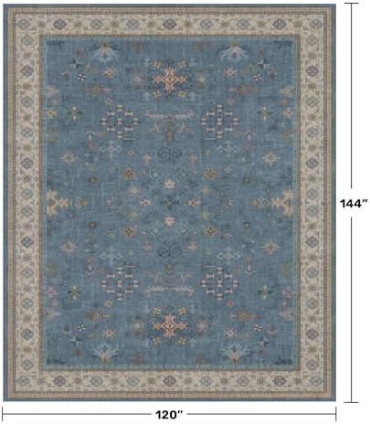 Hazo Haus Blue Big Rugs for Living Room - Image 2