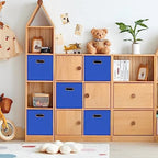 Black Foldable Storage Cubes Bins, Fabric Storage Box Cubes Organizer Baskets - Image 5