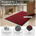 Mibao Super Absorbent Front Door Mat, 29.5" x 17", Non-Slip Washable Indoor - Image 4