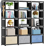 Mavivegue Bookshelf, 15 Cube Storage Organizer, Book Shelf Organizer by Mavivegue