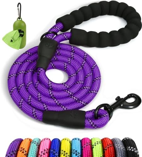 Taglory Rope Dog Leash for Medium Large Dogs, 4 FT Padded Handle by Taglory