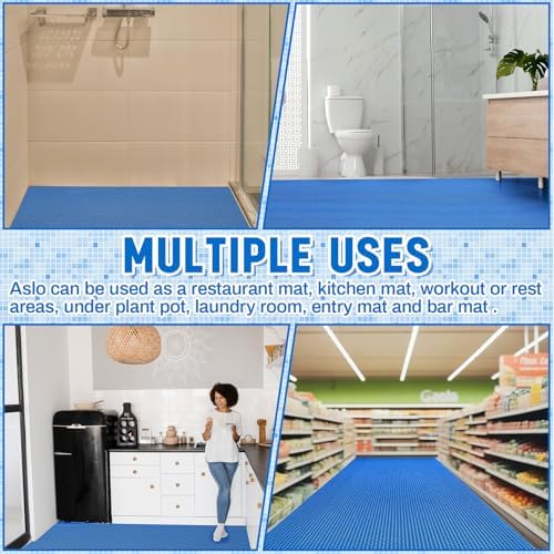 Tinideya 1.3x16.4 ft Non‑Slip Pool Drainage Floor Mat, Commercial & Indoor Wet - Image 3