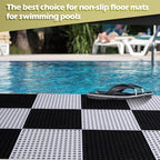 Tinideya 50 Pcs Drainage Interlocking Floor Tiles - Image 3