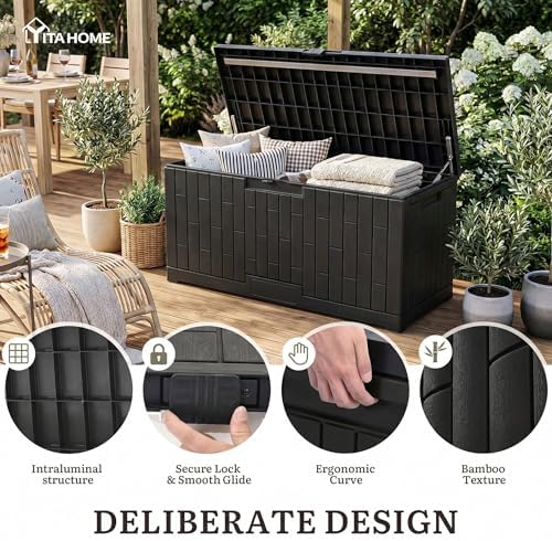 YITAHOME 120 Gallon Outdoor Storage Deck Box - Image 5