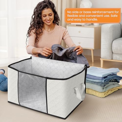 Fab totes 8 Pack Storage Bags for Clothes Blanket Storage Bins - Image 3