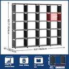 Mavivegue 20 Cube Book Shelf, Storage Organizer, Large DIY Bookcase, Metal Cube - Image 2