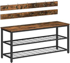 HOOBRO Hall Tree with Bench, Coat Rack Shoe Bench Set, Entryway Shoe Rack with by HOOBRO