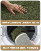 Color&Geometry Small Green Bathroom Rugs, Non Slip Shower Mat - Image 5