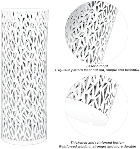Ejoyous Umbrella Stand, Metal Hollowed Freestanding Organizer (Small - Image 5