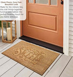 Gardenised Heavy Duty Coco Coir Doormat Non Slip PVC Baking Embossed Welcome - Image 5